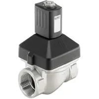 Burkert Électrovanne G3/8'' NC Acier Inoxydable FKM 0-10bar/145psi 110VAC Anti Coup De Bélier 6213 249048