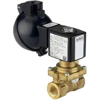 Burkert Électrovanne NPT 1/2'' NC Laiton NBR 0.2-16bar/3-232psi 120VAC Anti Coup De Bélier ATEX 6281 372062