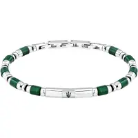 Maserati Iconic Gr. Agateip . 18.5 3 Cm Bracelet Argenté Homme