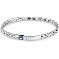 Maserati Iconic 18+3.5cm Bracelet Argenté Homme