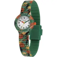 Hip Hop Montre 'Kids Fun' vert / orange foncé / noir / blanc