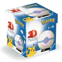 Ravensburger Puzzle Pokémon 3d Pokéballs: Heal Ball 55 Pieces