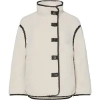 Pieces Veste mi-saison 'PCAugusta' chocolat / blanc cassé