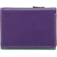 Mywalit Porte-monnaies 'Medium Tri-fold' kiwi / vert foncé / violet foncé