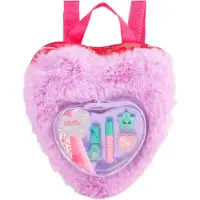 Canenco y parvient ! Kit de maquillage beauté dans un sac à dos moelleux Love Purple