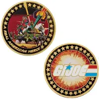 Fanattik G.I. Joe Sammelmünze A Real American Hero 60th Anniversary 24k Gold Plated Limited Edition