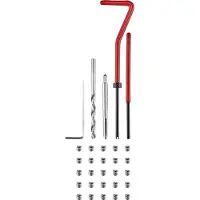 Toolcraft Kit de réparation de filetage M4 de 30 pièces