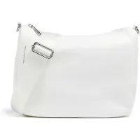 Mandarina Duck Mellow Leather Horizontal Hobo Crossbody Blanc Homme