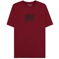 Difuzed Chainsaw Man Smile Bordeaux Short Sleeve T-shirt Rouge M