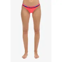 Superdry Femme Bas de Bikini Classique à Rayures Red Taille: 40