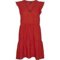 Vero Moda Kita Sleeveless Midi Dress Rouge L Femme