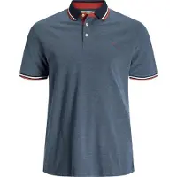 Jack & jones Plus T-Shirt 'JJEPAULOS' bleu chiné / rouge