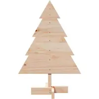 vidaXL Arbre de Noël en bois pour décoration 70 cm bois massif