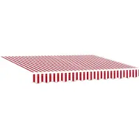 vidaXL Store extensible rouge et blanc 300 x 250 cm