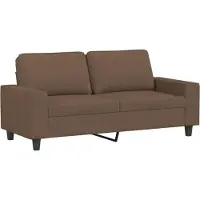 vidaXL Canapé à 2 places Marron 140 cm Tissu