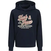 Jack & Jones Sweat-shirt enfant JJELOGO SWEAT HOOD garcons - Marine - 15 ans