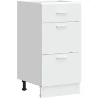 vidaXL Armoire basse Lyon blanc 40x46x81,5 cm Bois composite