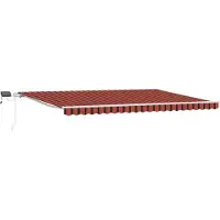 vidaXL Store rétractable orange et marron 500 x 300 cm