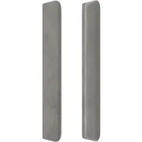 vidaXL Tête de lit avec oreilles gris clair 163x16x78/88 cm velours