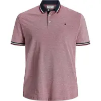 Jack & Jones Paulos Plus Size Short Sleeve Polo Rouge 5XL Homme
