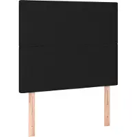 vidaXL Têtes de lit 2 pcs. noir 90x5x78/88 cm Tissu
