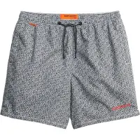 Superdry Shorts de bain rouge / noir / blanc
