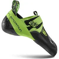 La Sportiva Skwama Vegan, Escalade, Homme, Chaussures, K00E24 Noir/Flash Green, 38 -