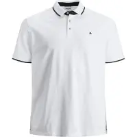 Jack & Jones Paulos Plus Size Short Sleeve Polo Blanc 6XL Homme