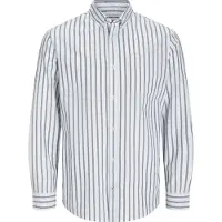 Jack & Jones Chemise 'JJEOxford' bleu foncé / blanc