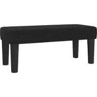 vidaXL Banc Noir 70x30x30 cm Tissu