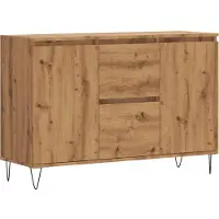 vidaXL Sideboard Chêne Artisan 101,5x35x70 cm Bois composite