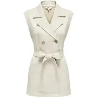 ONLY Diane Faux Waistcoat Beige M Femme