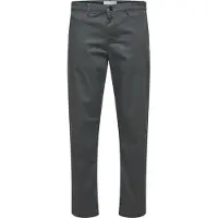 Selected Pantalon chino 'New Miles' gris basalte