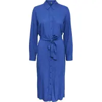 Pieces Cammie Long Sleeve Midi Dress Bleu S Femme