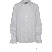 Pieces Essi Regular Long Sleeve Shirt Blanc M Femme
