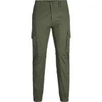 Jack & Jones Plus Pantalon cargo 'Paul' vert foncé