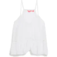 Superdry pour femme. W6011647A T-shirt avec passepoil blanc (L), Casuel, Viscose, Sans manches / bretelles