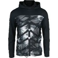 Chemical Black T-shirt manches longues Gothic de - Javier - Haut Noir - S - XXL - pour Homme - noir - Taille S