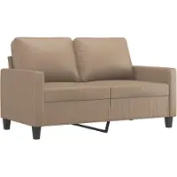 vidaXL Ensemble de canapés 4 pièces avec coussins Cappuccino-Brun Similicuir