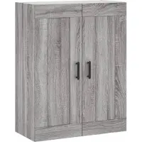 vidaXL Armoire murale Gris Sonoma 69,5x34x90 cm Bois composite