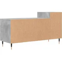 vidaXL Armoire TV gris béton 100x35x55 cm Bois composite