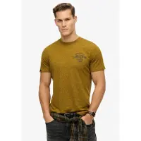 Superdry T-Shirt 'Copper' moutarde / noir