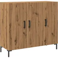 vidaXL Sideboard Chêne Artisan 90x34x80 cm Bois composite