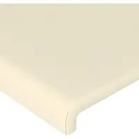vidaXL Têtes de lit 2 pcs. Crème 100x5x78/88 cm Similicuir