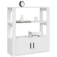 vidaXL Sideboard Blanc 80x30x90 cm Bois composite