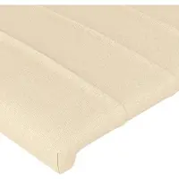 vidaXL Têtes de lit 2 pcs. Crème 100x5x78/88 cm Tissu