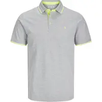 Jack & Jones Paulos Plus Size Short Sleeve Polo Gris 3XL Homme