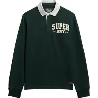 Superdry Vintage Athletic Rugby Long Sleeve Polo Vert 2XL Homme