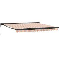 vidaXL Store à rallonge multicolore 400 x 300 cm en tissu et métal