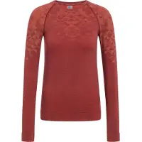 Odlo Kinship Pw 200 Long Sleeve Base Layer Orange S Femme